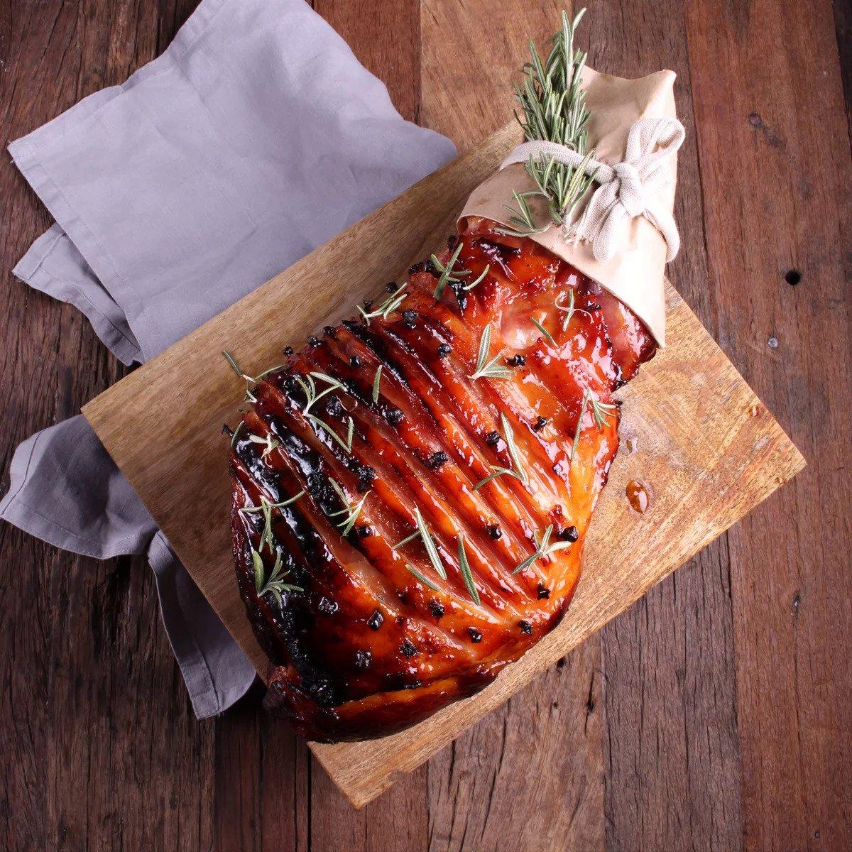Apricot & Ginger Glazed Shoulder Ham