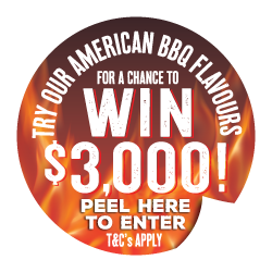 Win $3,000 Try Our American Flavours