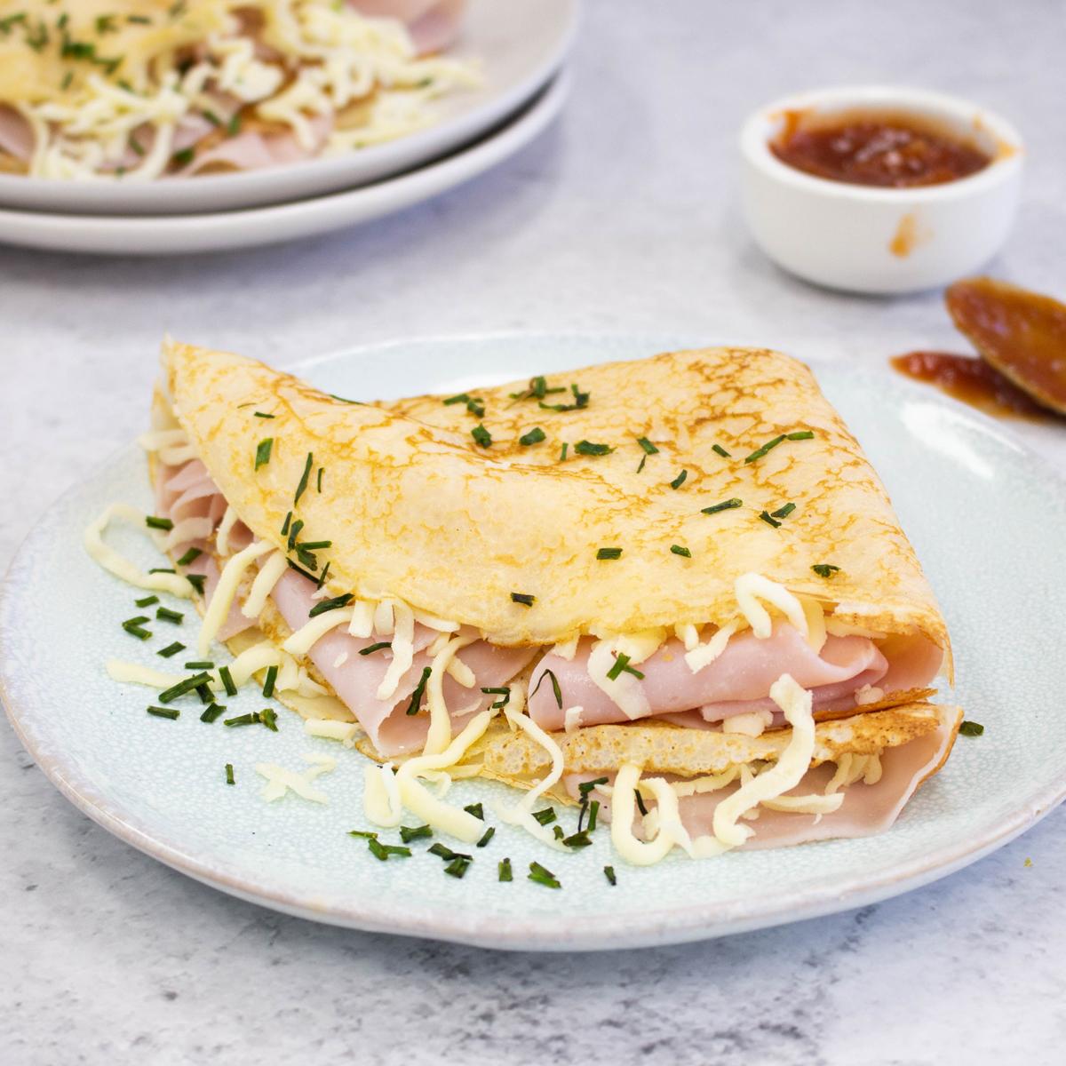 Ham And Cheese Crepes Three Aussie Farmers