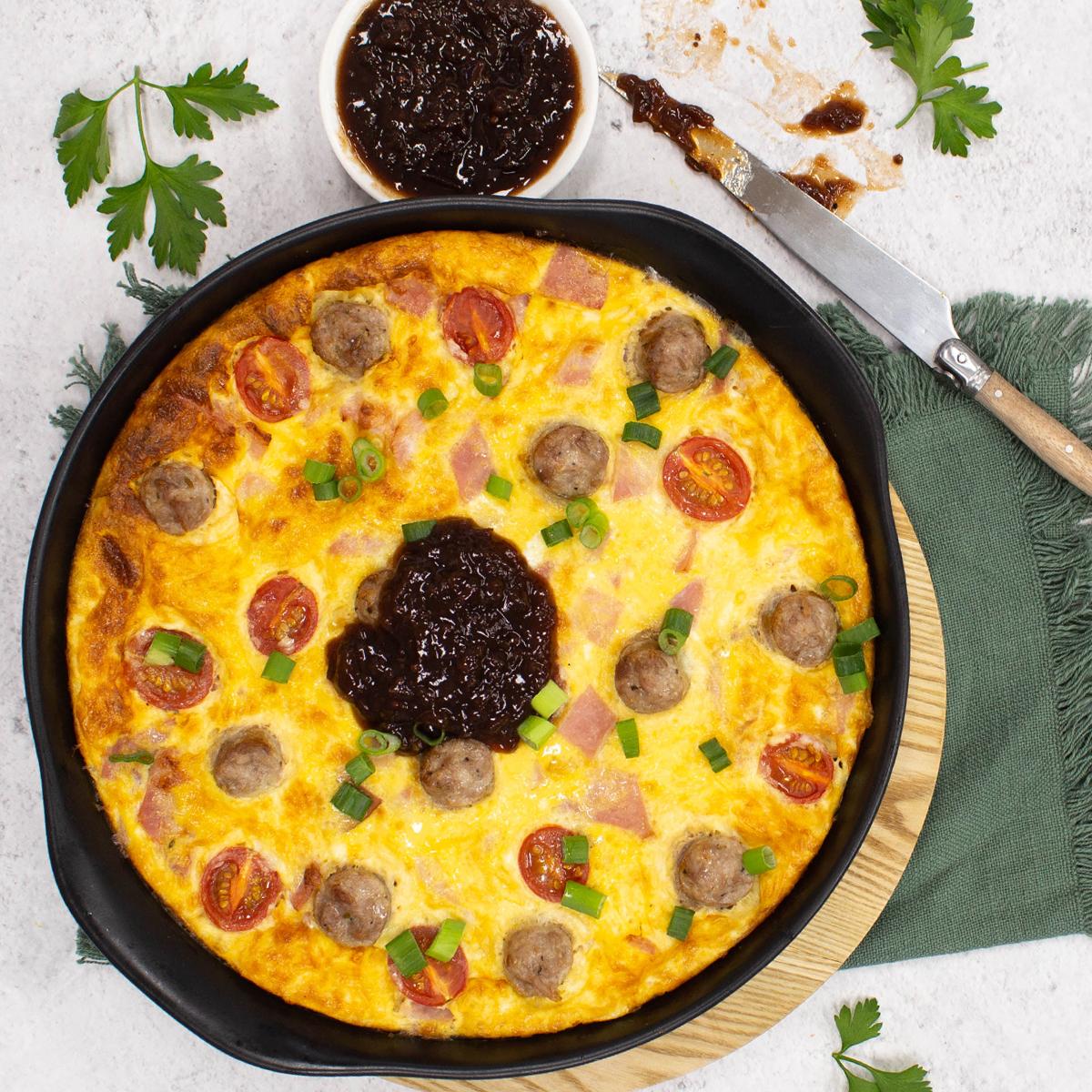Sicilian Sausage Omlette