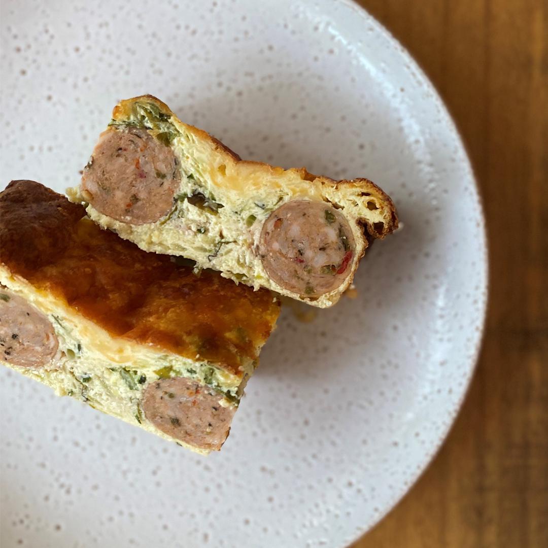 picy sicilian sausage quiche