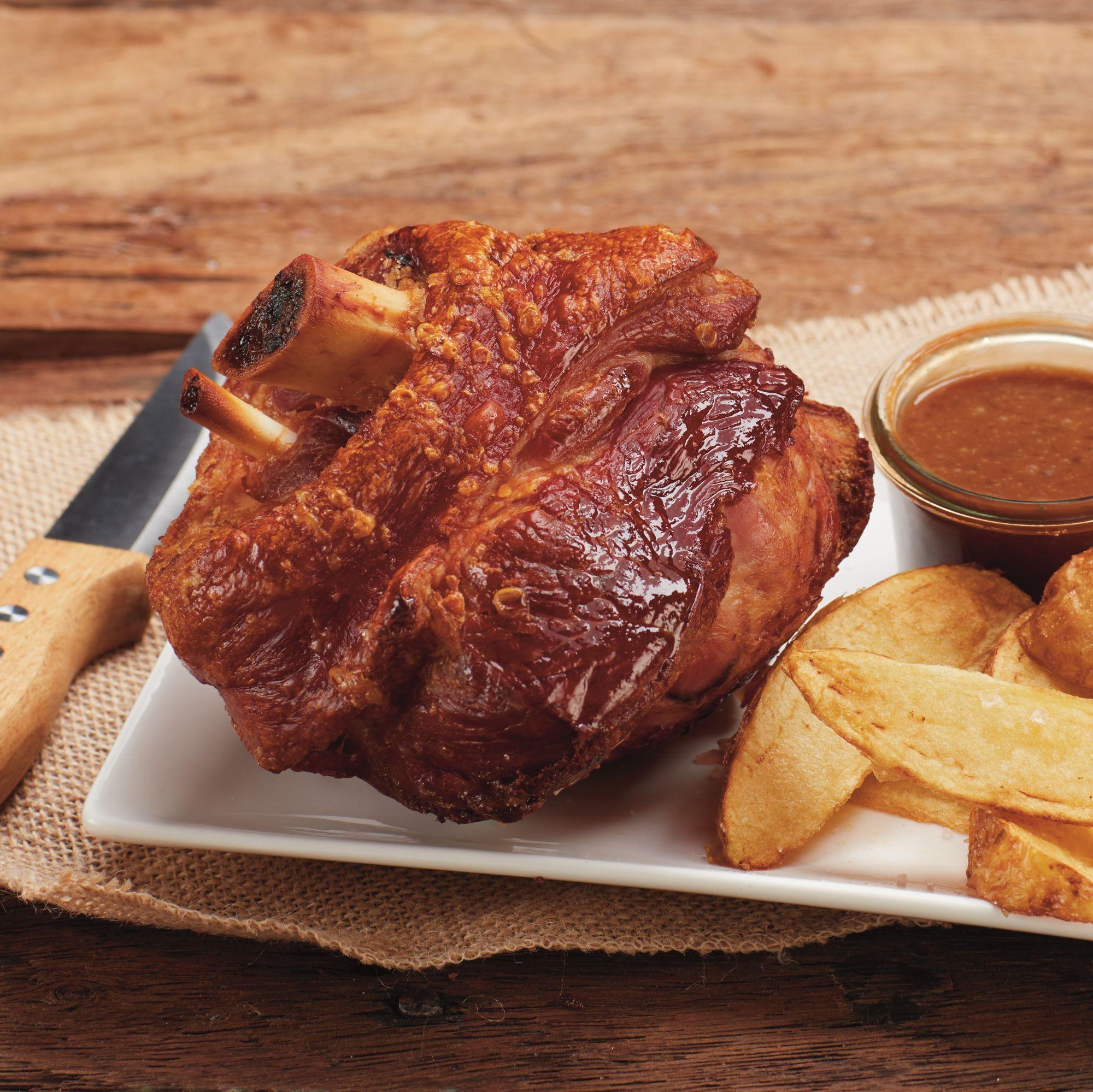 Pork Knuckle with Apple Cider Gravy
