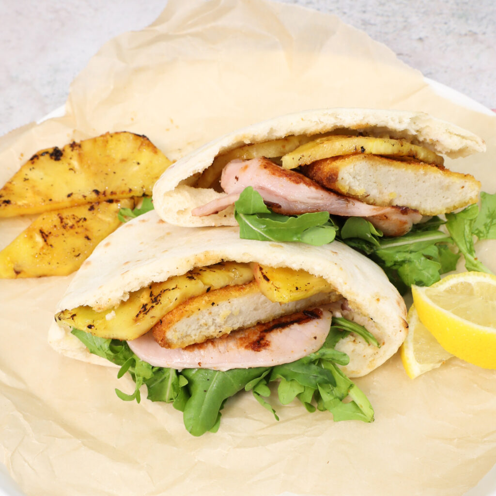 Schnitzel pita wrap